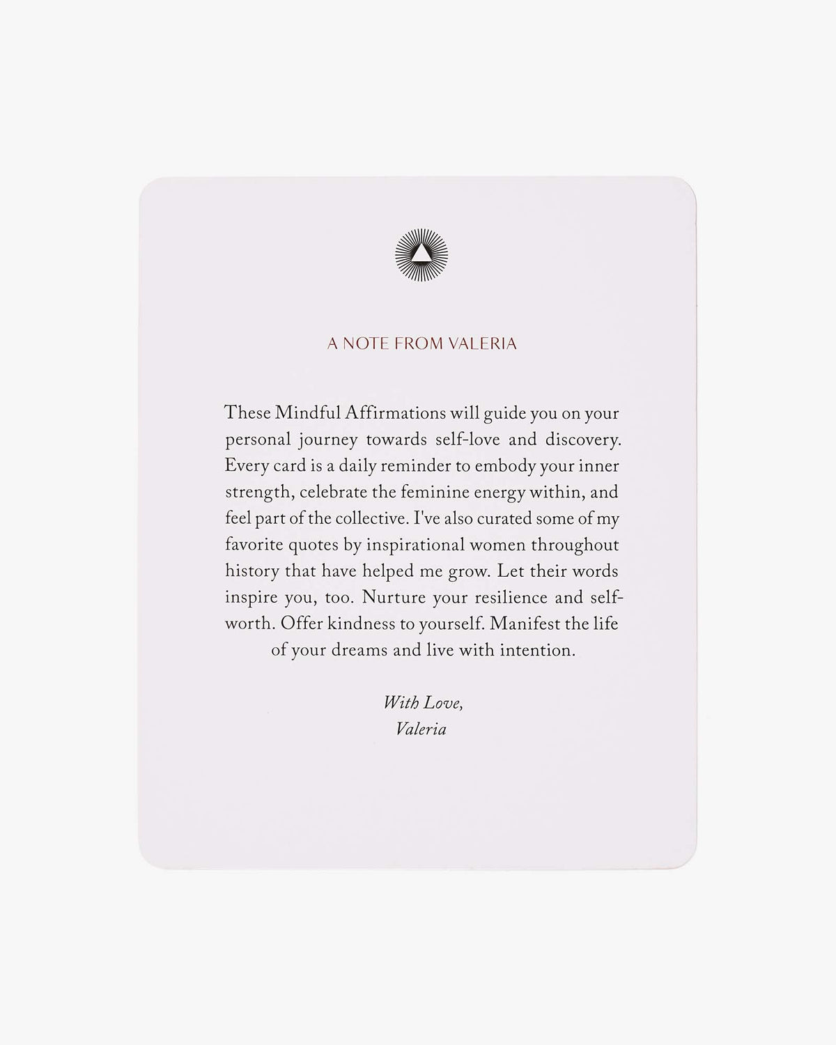 Mindful Affirmations for Women by Valeria Lipovetsky, featuring a colorful cover of the Intelligent Change mindfulness card deck.