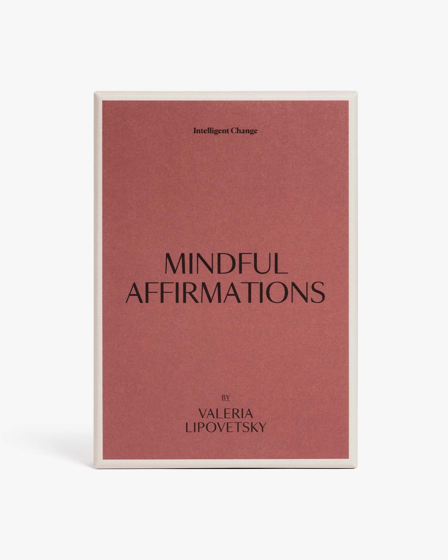 Mindful Affirmations for Women by Valeria Lipovetsky, featuring a calming design with empowering positive affirmation cards.