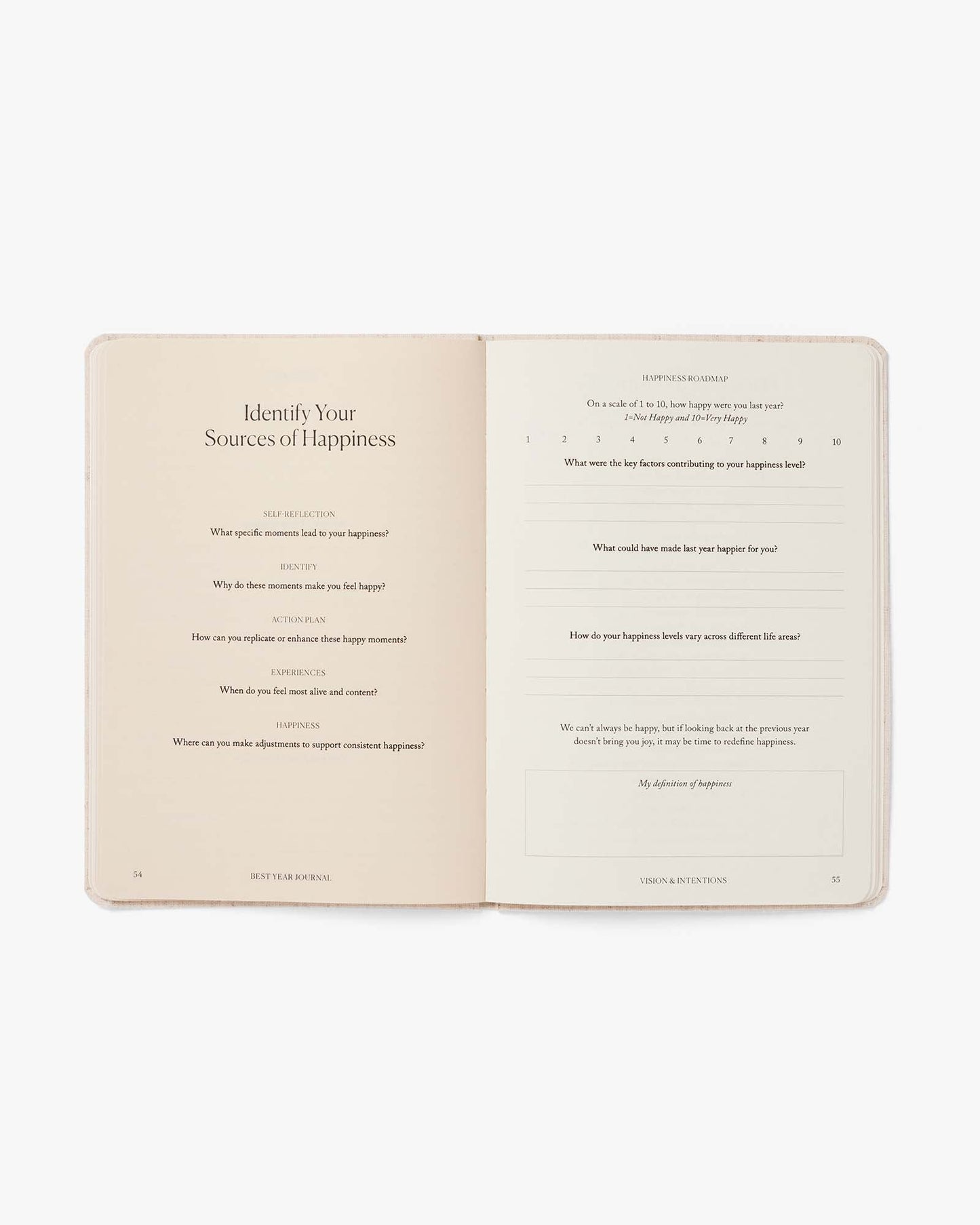 Green Best Year Journal Essential by Intelligent Change for mindfulness, featuring a sleek cover and mindful journaling design.