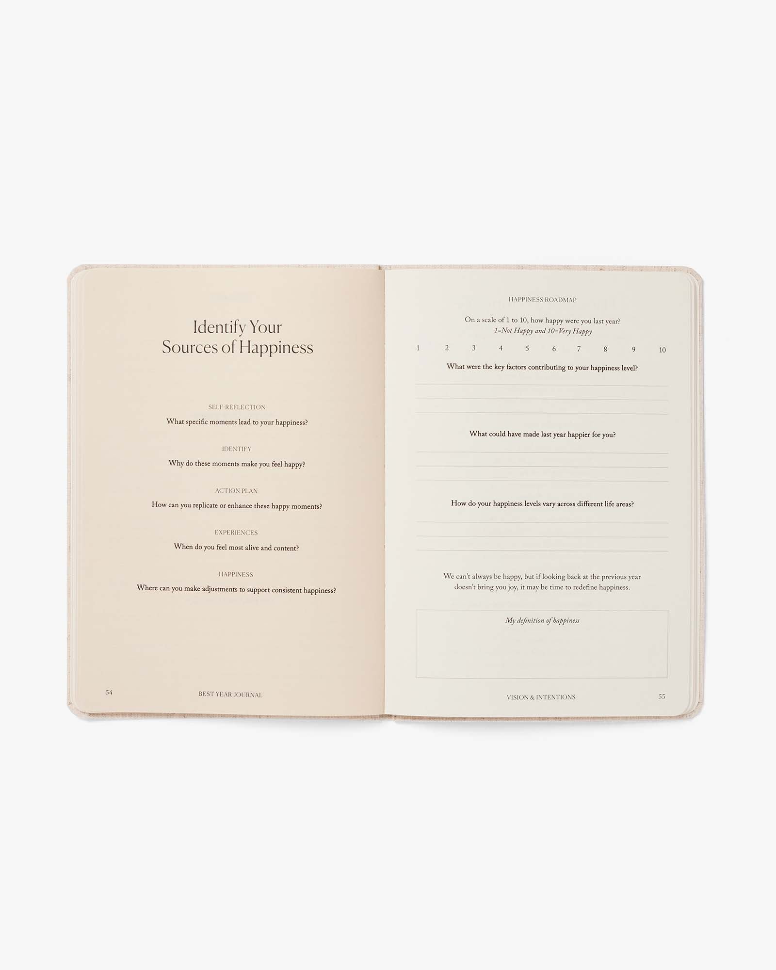 Green Best Year Journal Essential by Intelligent Change for mindfulness, featuring a sleek cover and mindful journaling design.