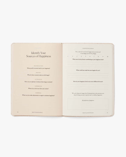 Green Best Year Journal Essential by Intelligent Change for mindfulness, featuring a sleek cover and mindful journaling design.