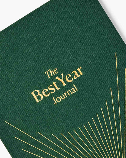 Green Best Year Journal Essential by Intelligent Change, a mindfulness journal with a clean cover and inspiring design.