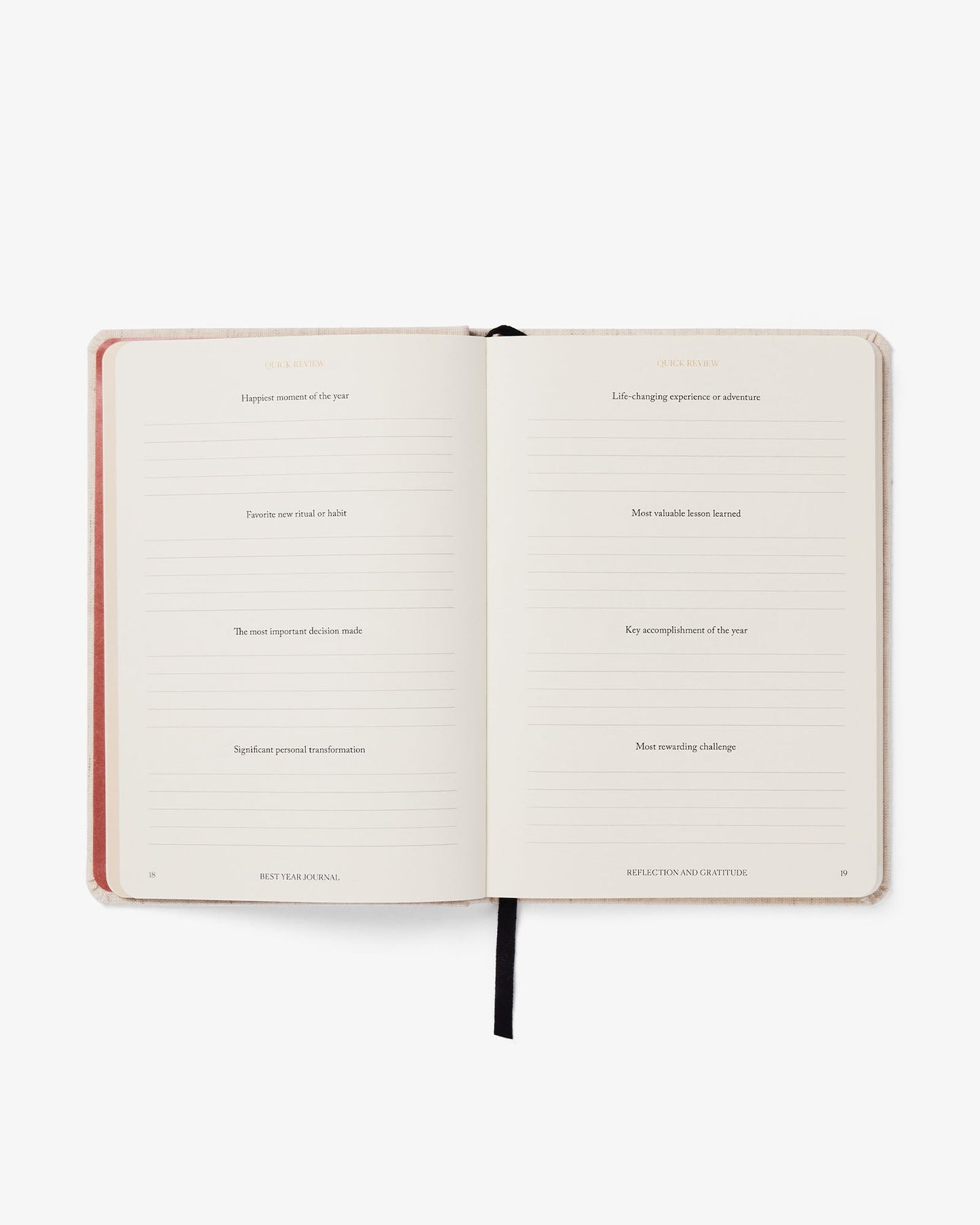 Pink Best Year Journal by Intelligent Change, a mindfulness journal with a soft pink cover and inspiring design.