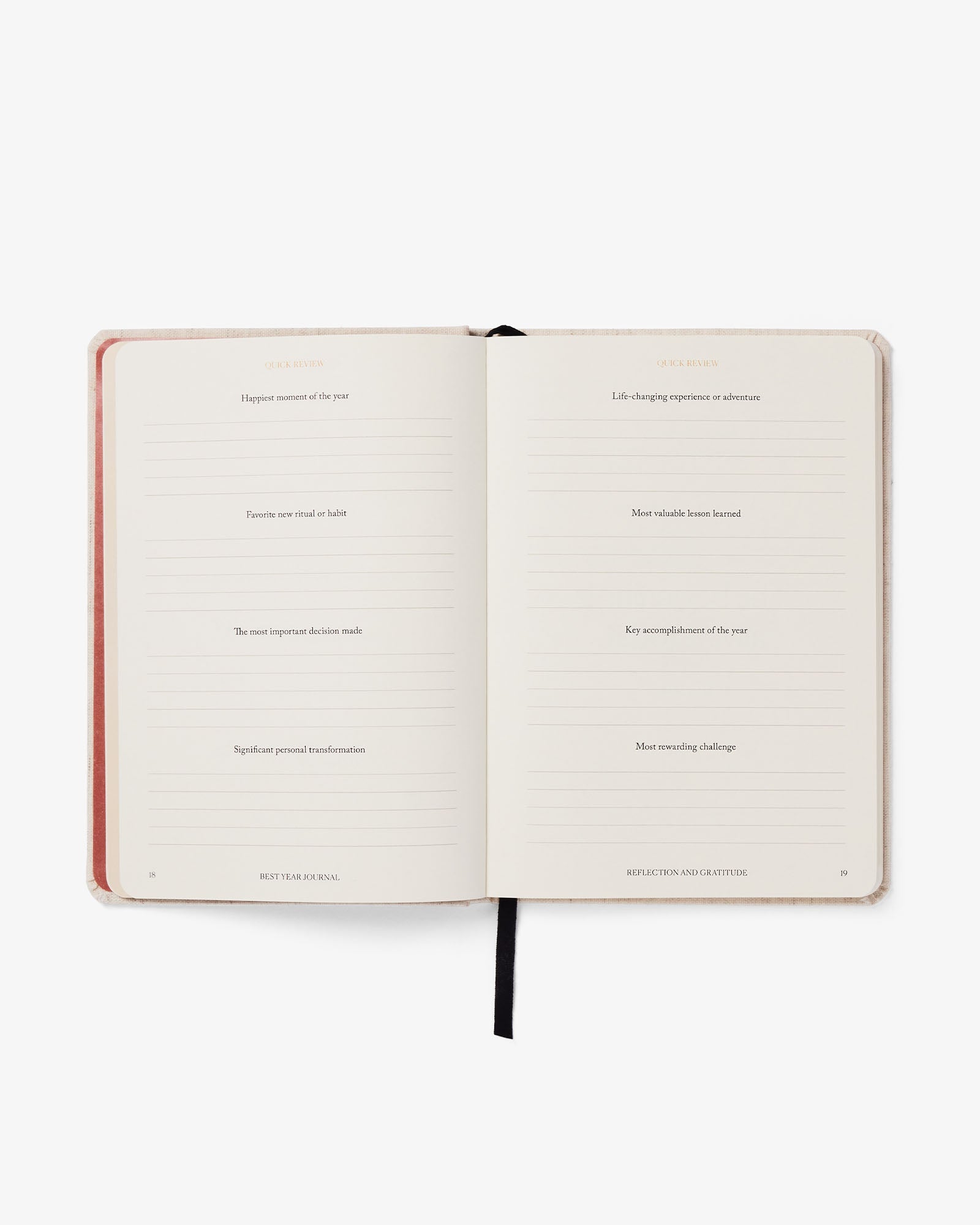 Pink Best Year Journal by Intelligent Change, a mindfulness journal with a soft pink cover and inspiring design.