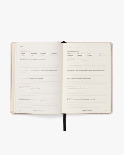 Pink Best Year Journal by Intelligent Change for mindfulness, featuring a soft cover and inspiring design for daily reflection.