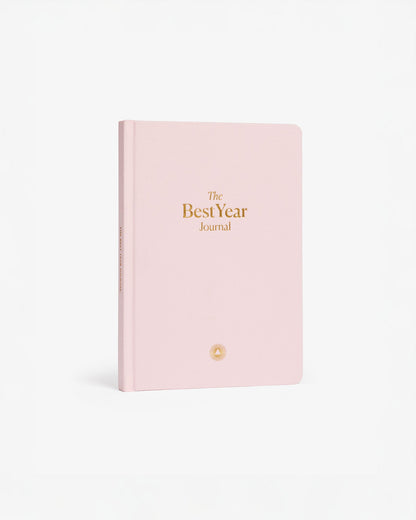 Pink Best Year Journal by Intelligent Change for mindfulness, featuring a soft cover and inspiring interior pages.