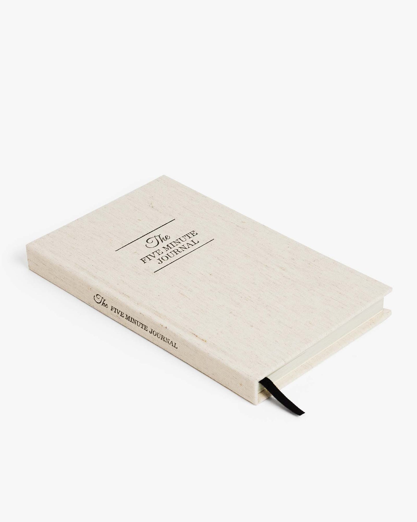 The Five Minute Journal - Original Linen, a mindfulness journal by Intelligent Change with a soft linen cover and daily reflection pages.