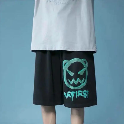 Casual Summer Loose Sports Five Point Beach Pants