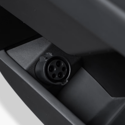 Tesla Cybertruck J1772 adapter door dock by Tesery Official Store, designed for easy charging connection.
