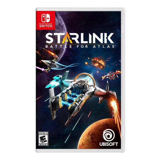 Starlink: Battle for Atlas Nintendo Switch video game by J2Games showing game cover artwork and Nintendo Switch logo.