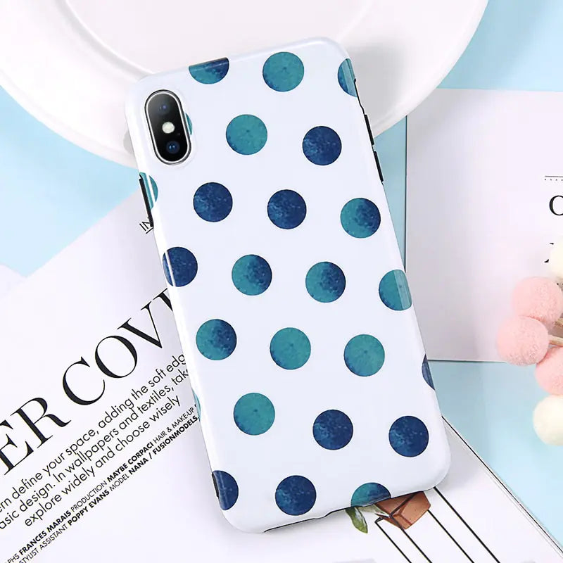Pearl Dot Soft Case for iPhone XS Max and 8 Plus