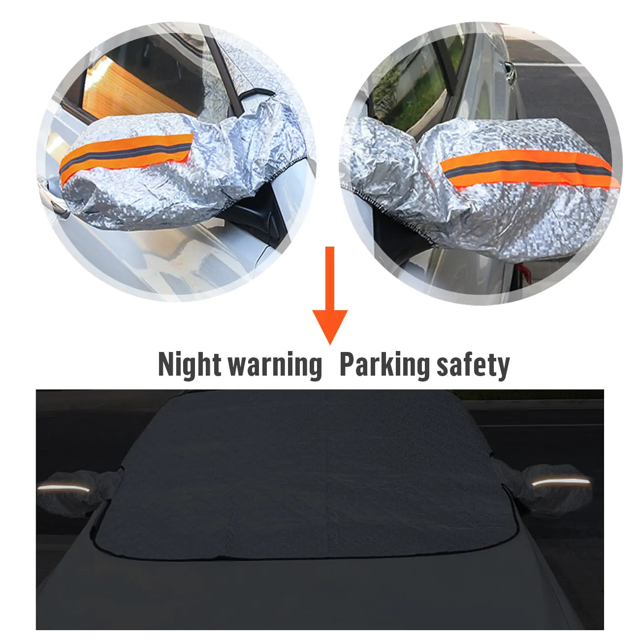 Car Windshield Magnetic Cover with 5 Magnets
