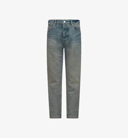 SPOILT SOCIETY Jeans Dawn in classic denim with a slim fit, shown in a front view with pockets and belt loops.