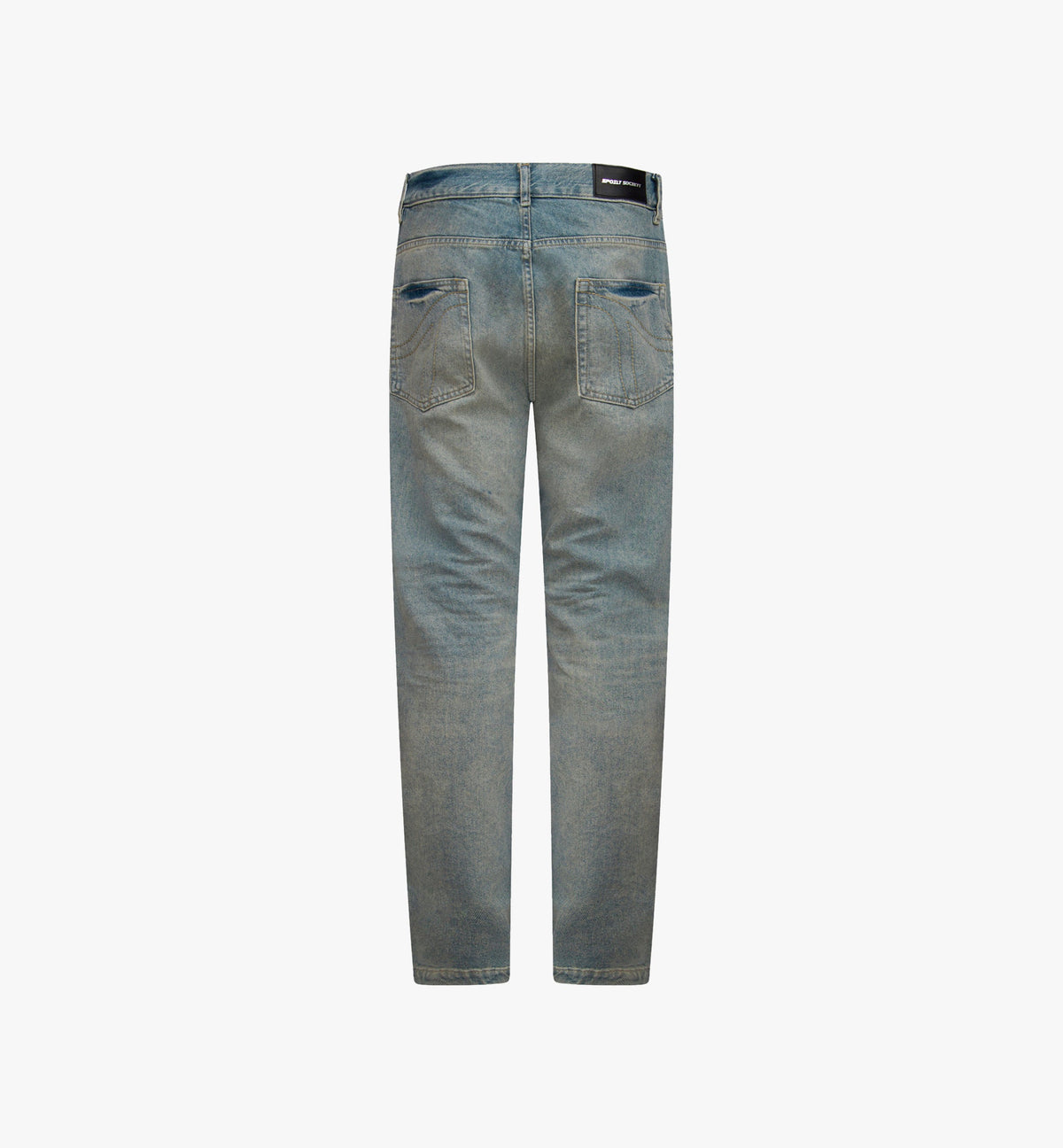 SPOILT SOCIETY Jeans Dawn in classic denim, front view showing fit and style, casual everyday wear.