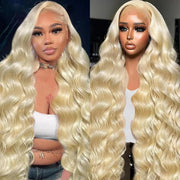 Jewhaut 613 13x4 Lace Front Wig Human Hair Body Wave Blonde Wig Human Hair 613 HD Transparent Lace Frontal Wigs Human Hair Pre Plucked Blonde Human Hair Wig 32 Inch - BACKUPMYFILESNOW