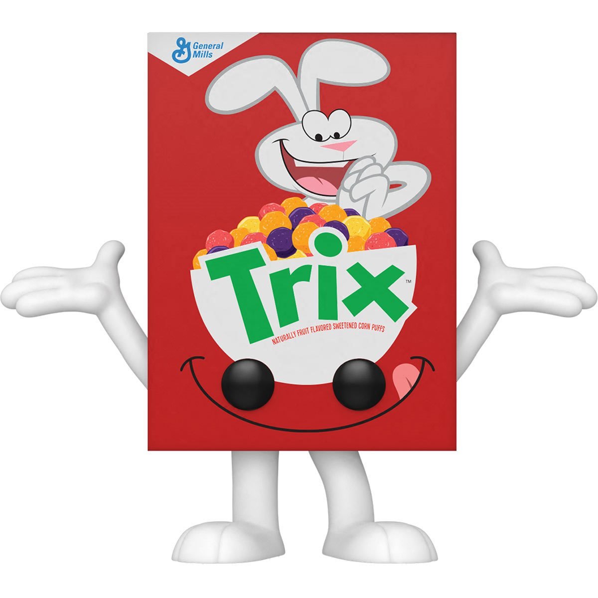 Funko Pop! General Mills Trix cereal box bobblehead figure from Josh's Cards, featuring colorful Trix cereal design and character details.