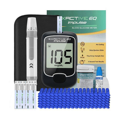 Blood Glucose Monitor Diabetes Testing Kit Blood Sugar Meter with 50 Test Strips