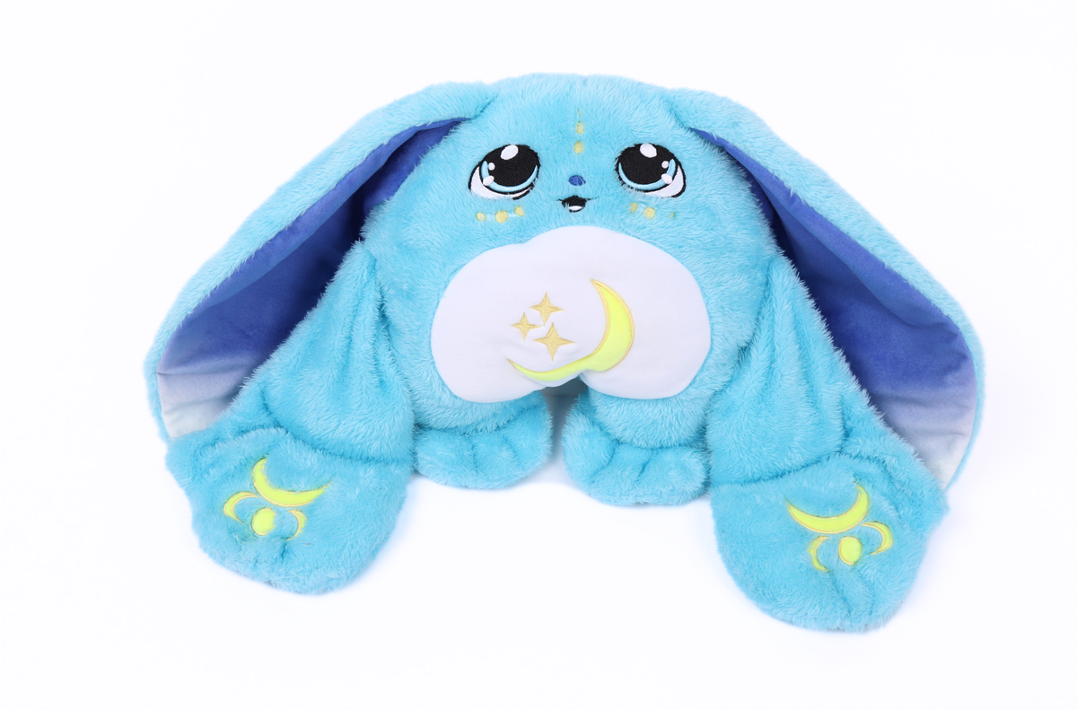 Moon Pals Bo Jr. 2.5lb Hugger Plush toy with soft, cuddly fabric and adorable design, perfect for comforting hugs.