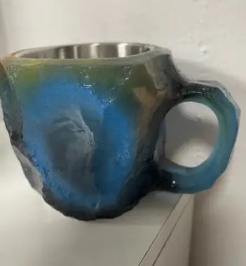 Resin Mineral Crystal Coffee Mugs