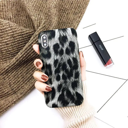 Leopard Print Leather Phone Case and Cover
