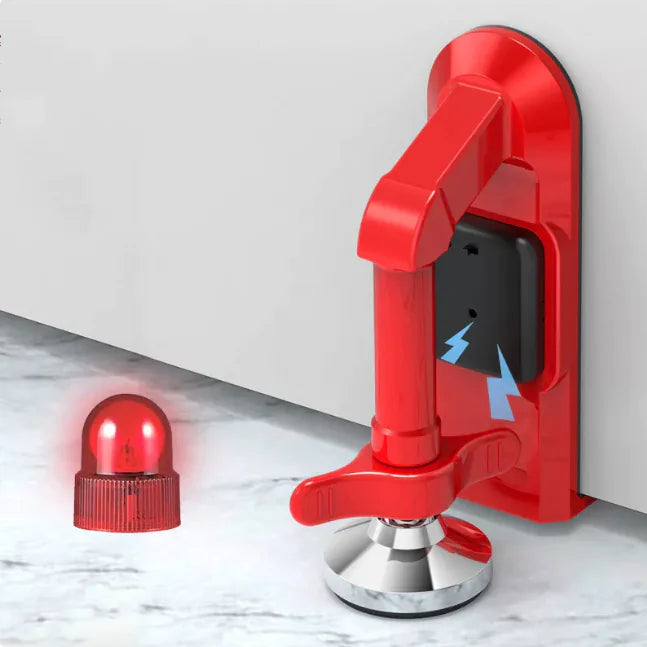 Portable Door Lock & Self-Defense Door Stopper with Alarm – Travel Accommodation Security Device