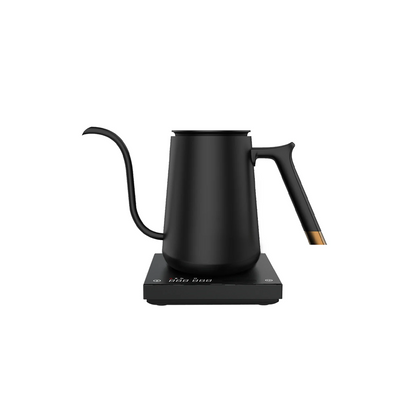 Timemore Fish Smart Electric Coffee Kettle with 600ML capacity, stainless steel design for precise brewing and home use.