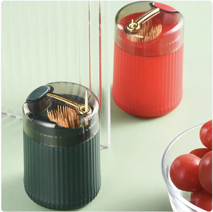 Press-Type Pop-Up Toothpick Dispenser