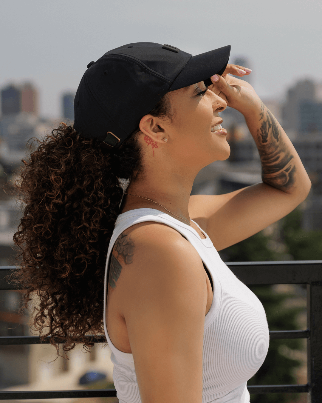 Black waterproof satin-lined dad hat by KINApparel, features a classic design with a comfortable fit and durable waterproof material.