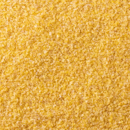 S101 Hasata Fine Bulgur 1kg, light-colored bulgur grain in a clear bowl, ideal for cooking and salad recipes