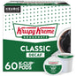 Krispy Kreme Classic single-serve Keurig K-Cup pods, medium roast coffee, 32-count pack for Keurig coffee makers.
