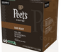 KupofK Coffee Peet's Major Dickason's Blend K-Cups for Keurig, 22 count, rich and bold coffee pods in a sealed package.