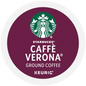 KupofK Coffee Starbucks Cafe Verona K-cups, 22-count box, rich and bold single-serve coffee pods for Keurig machines