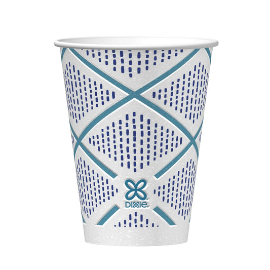 Set of 160 Dixie To Go 12 oz insulated paper coffee cups by KupofK Coffee, disposable beverage cups for hot drinks.