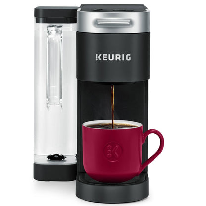 KupofK Coffee Keurig K-Supreme single-serve coffee maker with black finish and Multistream Technology for rich brews.