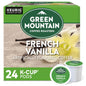 Green Mountain French Vanilla Keurig K-cups by KupofK Coffee, 10-count sampler box of aromatic coffee pods.