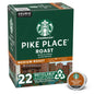 KupofK Coffee Starbucks Pike Place Roast K-cups for coffee makers, 10-count box of rich, smooth ground coffee capsules.
