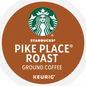 KupofK Coffee Starbucks Pike Place Roast K-cups for coffee brewing, 10-count pack of rich, aromatic coffee capsules.