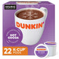 KupofK Coffee Dunkin Hot Cocoa Milk Chocolate K-cups for coffee brewing, featuring rich milk chocolate flavor and convenient single-serve pods.