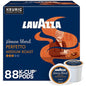 KupofK Coffee Lavazza House Blend Perfetto Espresso Roast coffee pack with 22 pods, showcasing coffee capsules in a natural setting.