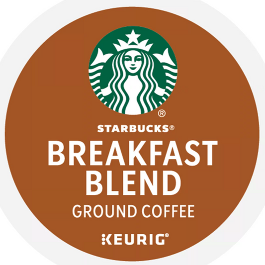 KupofK Coffee Starbucks Breakfast Blend K-cups for coffee brewers, 22 count, rich and smooth breakfast coffee in sealed cups