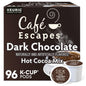 KupofK Coffee Cafe Escapes Dark Chocolate Hot Cocoa K-cups for Keurig brewers, featuring rich chocolate flavor and individual coffee pods.