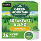 Green Mountain Breakfast Blend coffee Keurig K-cups by KupofK Coffee, 24 count, for single-serve coffee brewing.