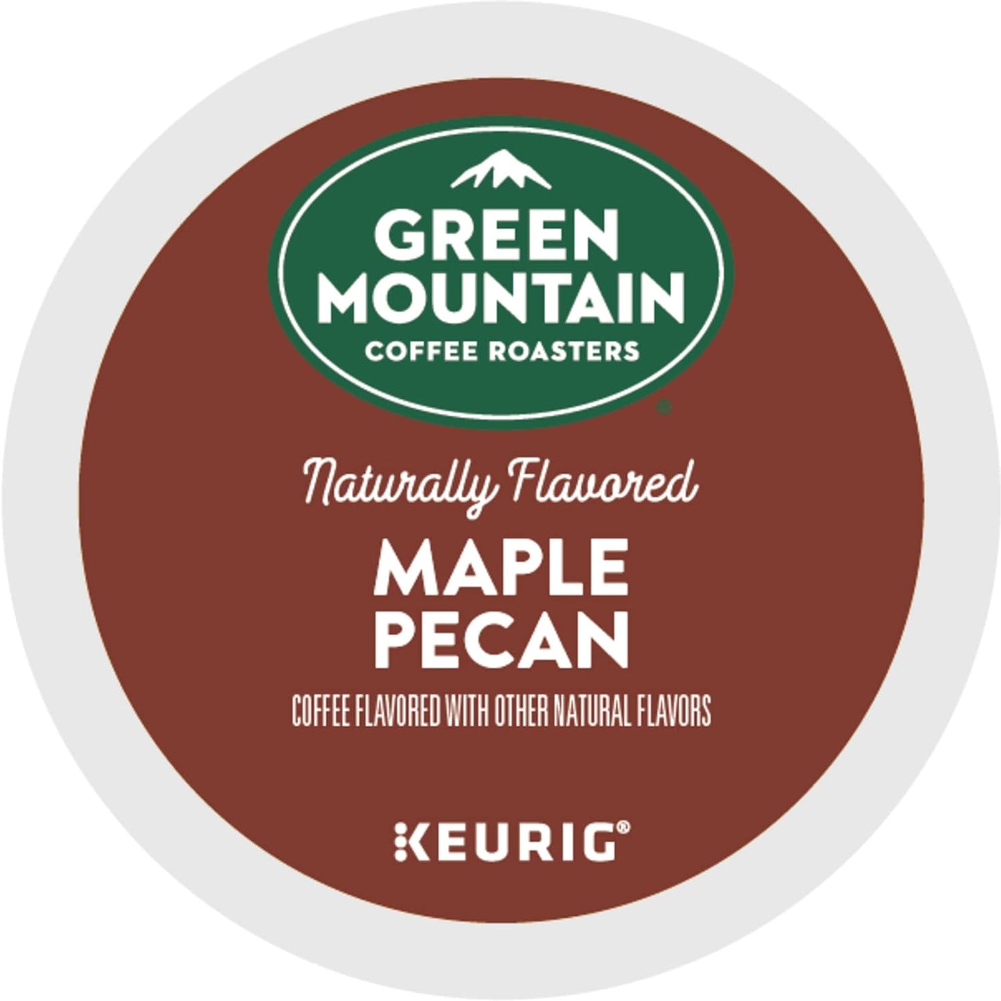 Green Mountain Maple Pecan K-cups coffee pods from KupofK Coffee, featuring rich maple and pecan flavors in single-serve capsules.