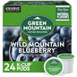 Green Mountain Wild Mountain Blueberry coffee K-cups from KupofK Coffee, featuring vibrant packaging and 24-count box.