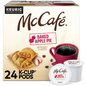 KupofK Coffee McCafe Baked Apple Pie K-cups, single-serve coffee pods featuring baked apple pie flavor in a 24-count box.