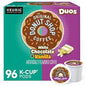 KupofK Coffee The Original Donut Shop Duos White Chocolate Vanilla coffee box, 24-count, with white chocolate and vanilla flavor.