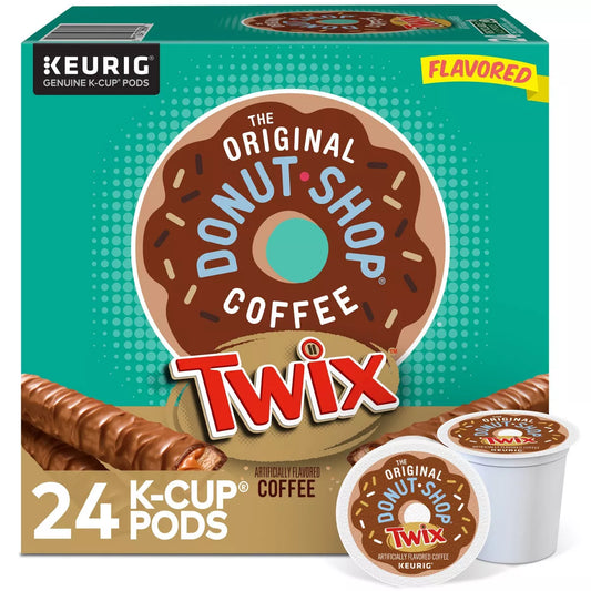 KupofK Coffee The Original Donut Shop TWIX K-cups for coffee makers, 24-pack of flavored coffee capsules.
