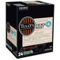 KupofK Coffee French Roast coffee pack featuring dark roasted beans in a 24-count pack by Tully's Coffee.