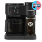 KupofK Coffee Keurig K-Duo Essentials black coffee maker with carafe for hot and iced single-serve K-Cup brewing.