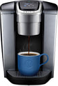 KupofK Coffee Keurig K-Elite single-serve coffee maker in brushed silver with 12oz brew size for fresh coffee.
